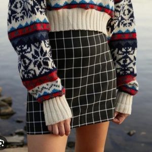 Urban Outfitter Gretchen Plaid Pelmet Mini Skirt
